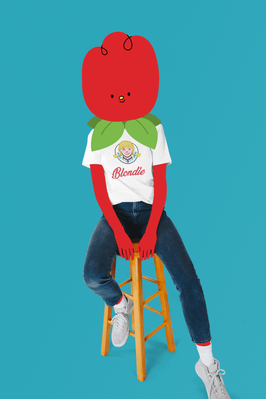 Blondie’s – Funny Band Parody Wendy’s Logo T-Shirt | White 100% Polyester Graphic Tee - Lynn's T Shirts and Designs