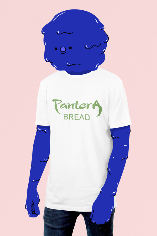 Pantera Bread Shirt – Funny Rock Band Parody T-Shirt | White 100% Polyester Graphic Tee