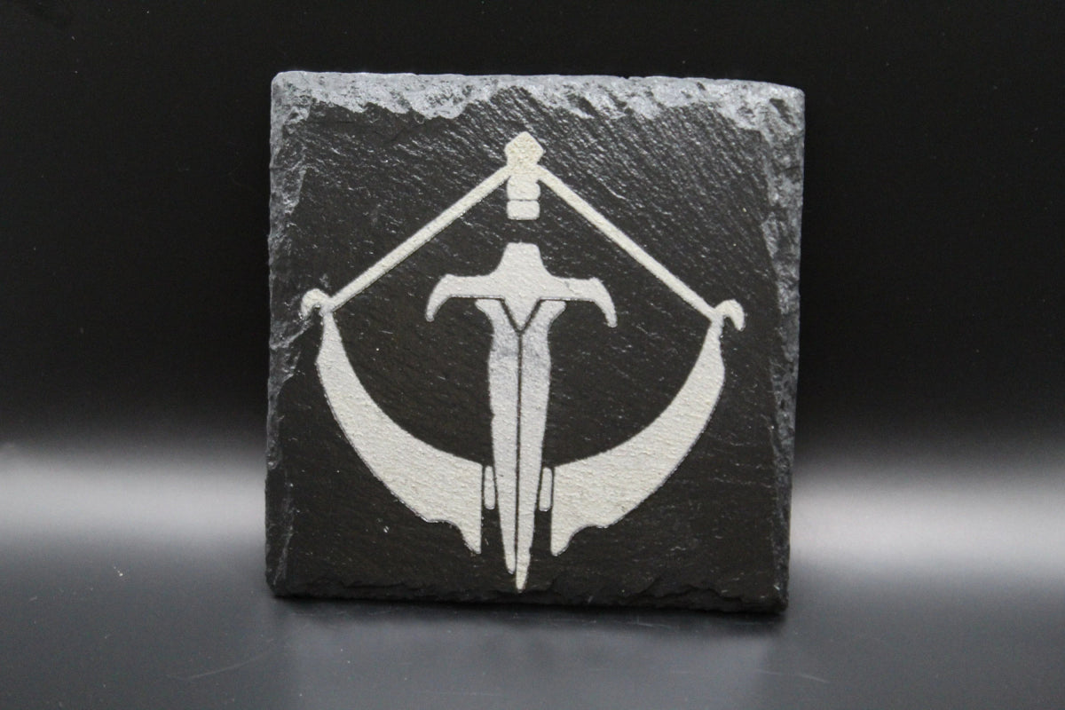 Diablo 4 Class Icon Coasters – Engraved Black Slate Drink Coaster Set | Laser Engraved Gaming Decor - Lynn's T Shirts and Designs