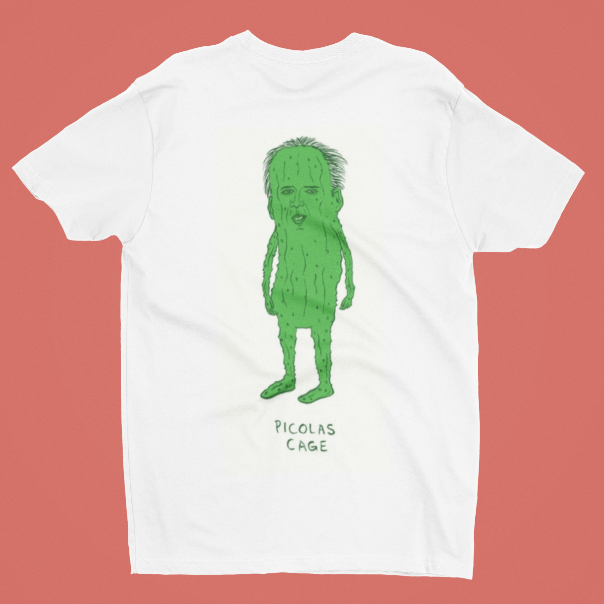 Picolas Cage Shirt & Mug Bundle – Funny Nicolas Cage Pickle Meme Set | White 100% Polyester Shirt + 11oz Ceramic Mug - Lynn's T Shirts and Designs